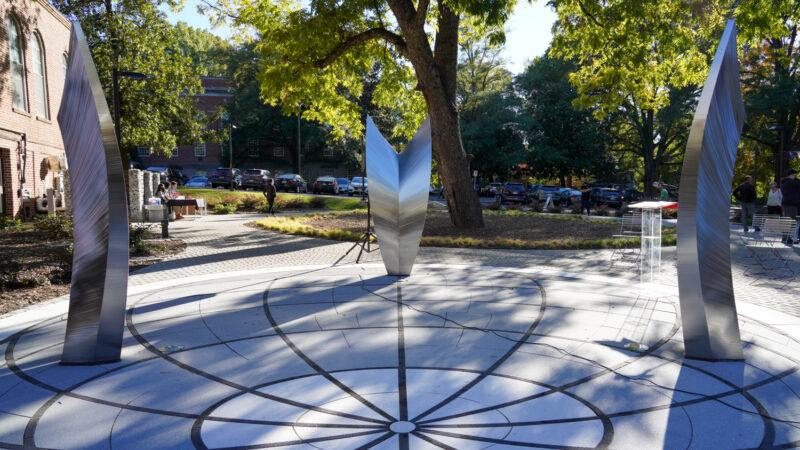 metal splucture art installation