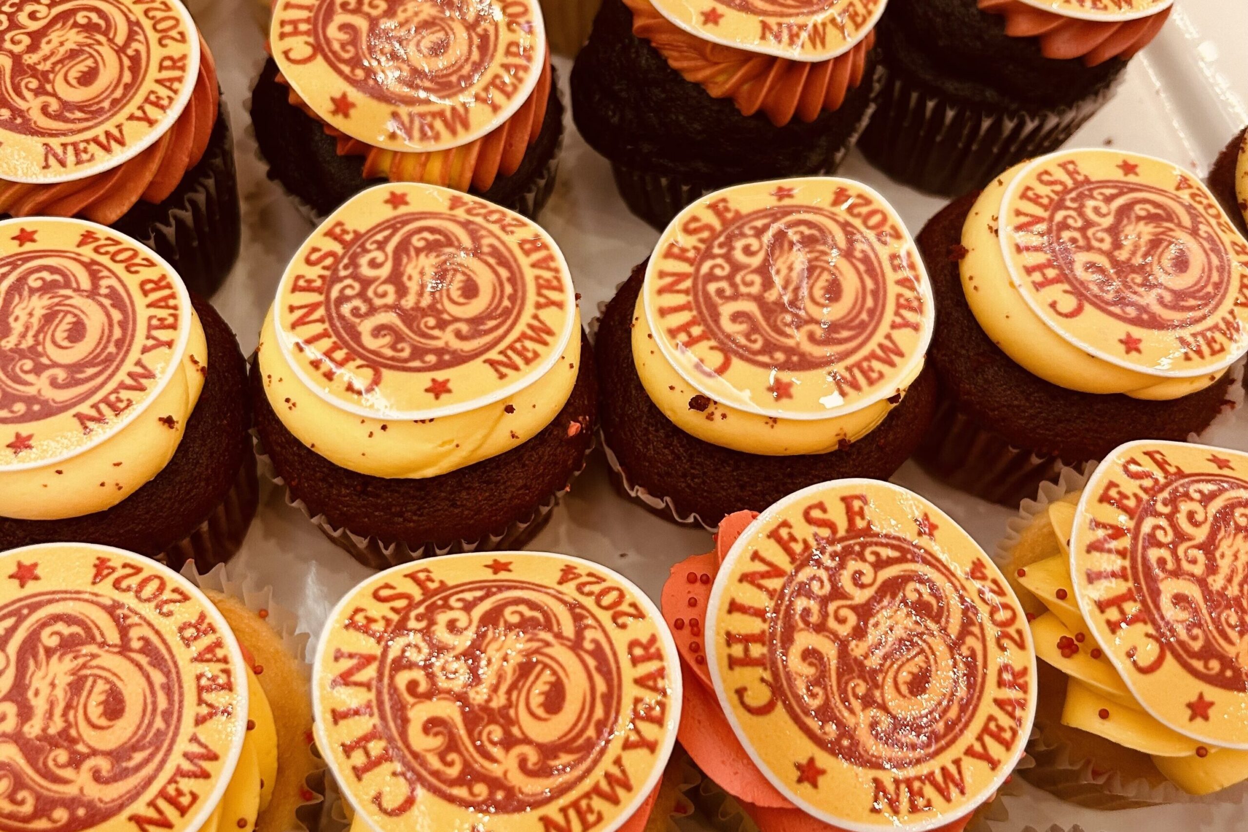 Rave Catering's Lunar New Year cupcakes