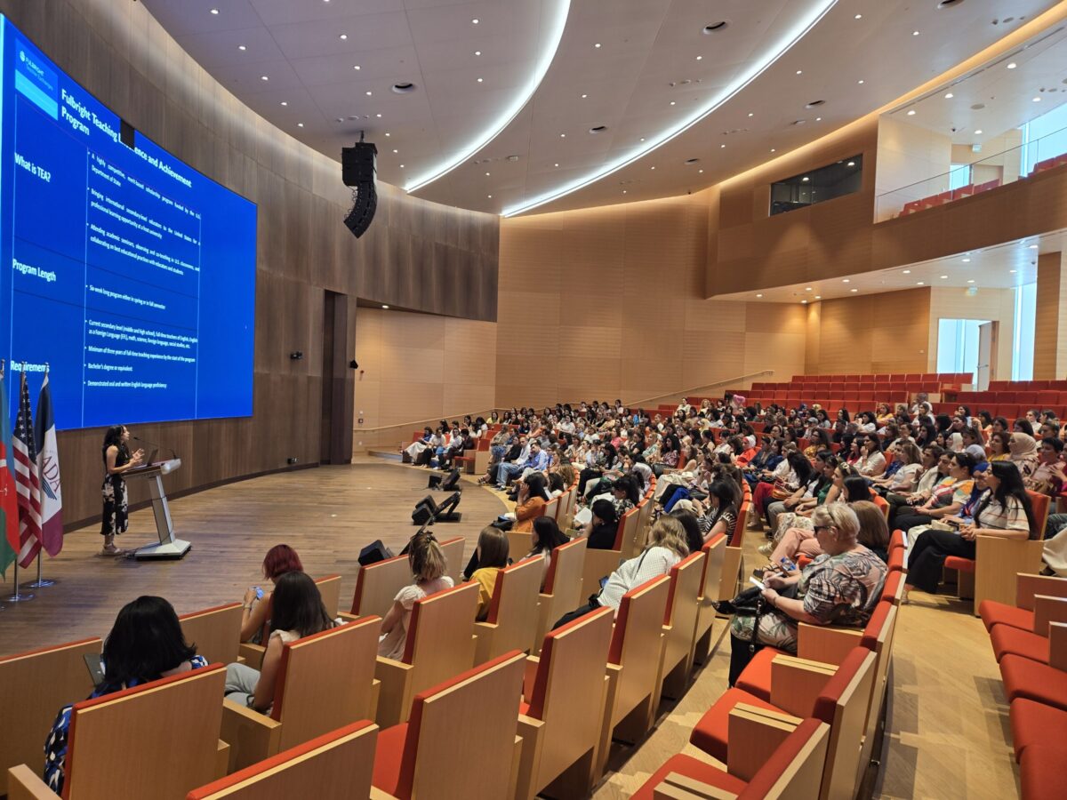 NC State University hosts an English Language Teacher conference in Baku, Azerbaijan (2024).