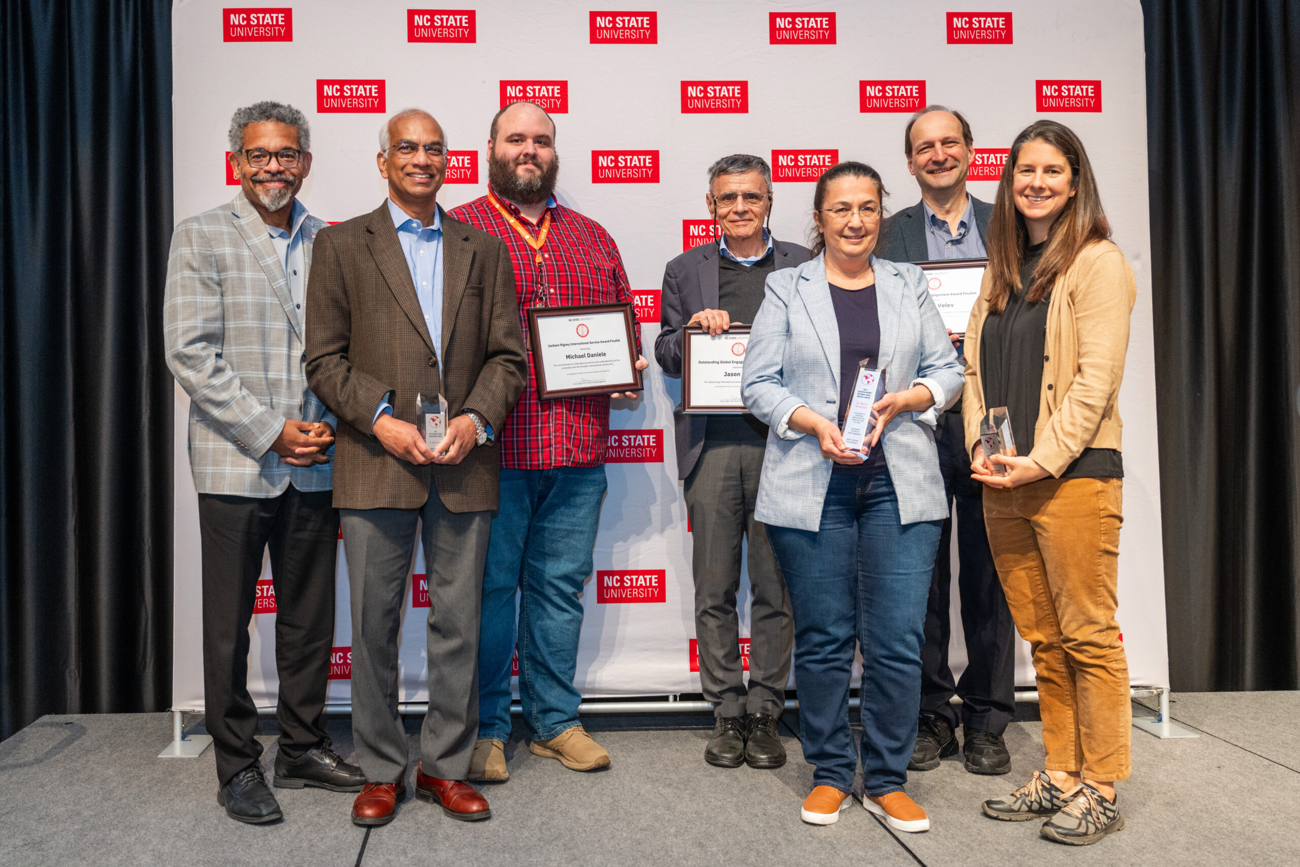 An image of awardees at the Global Awards Luncheon