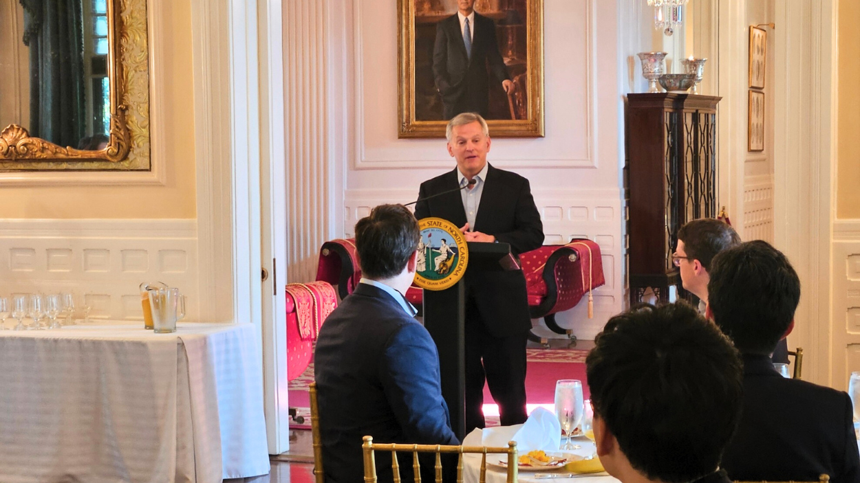 NC Governor Josh Stein welcomes the Japanese trade delegation.